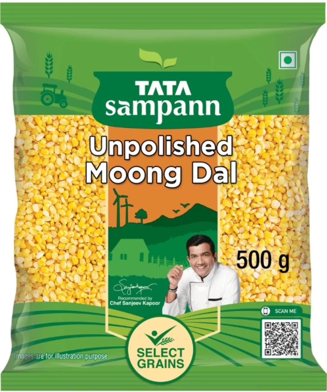 Tata Sampann Yellow Moong Dal (Split)  (500 g)