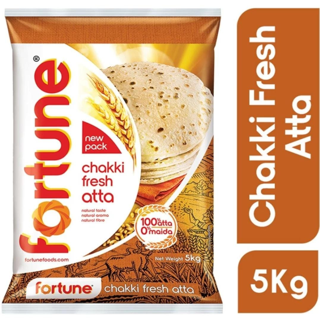 FORTUNE Chakki Fresh Atta  (5 kg)